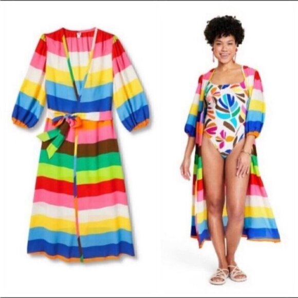 Tabitha Brown X Target Rainbow Swim Coverup Dress 4X NEW! - Picture 2 of 2